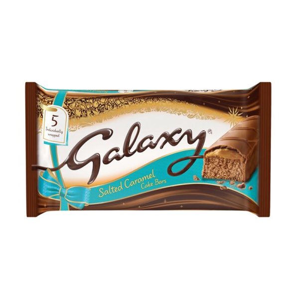 Батончики Galaxy Salted Caramel Cake Bars 5 шт