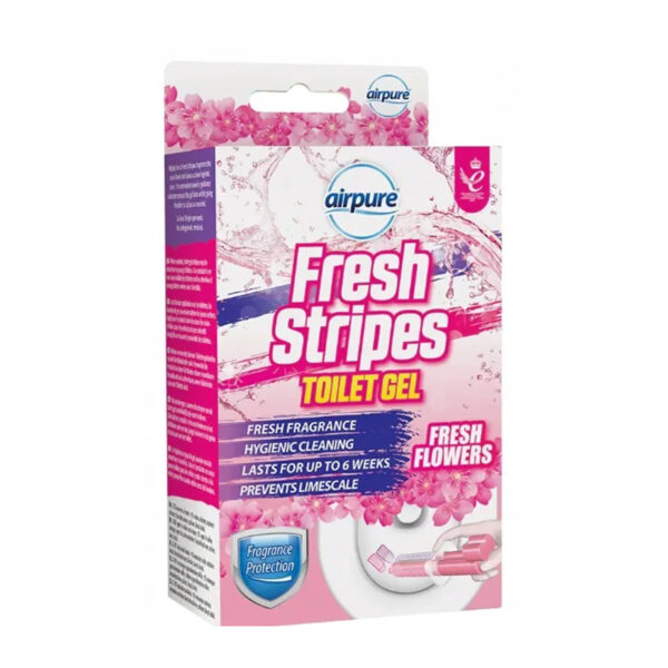 Гель для чистки унитаза Airpure Fresh stripes Fresh Flowers