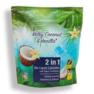 Капсулы для стирки 2 в 1 Milky Coconut & Vanilla 20 шт