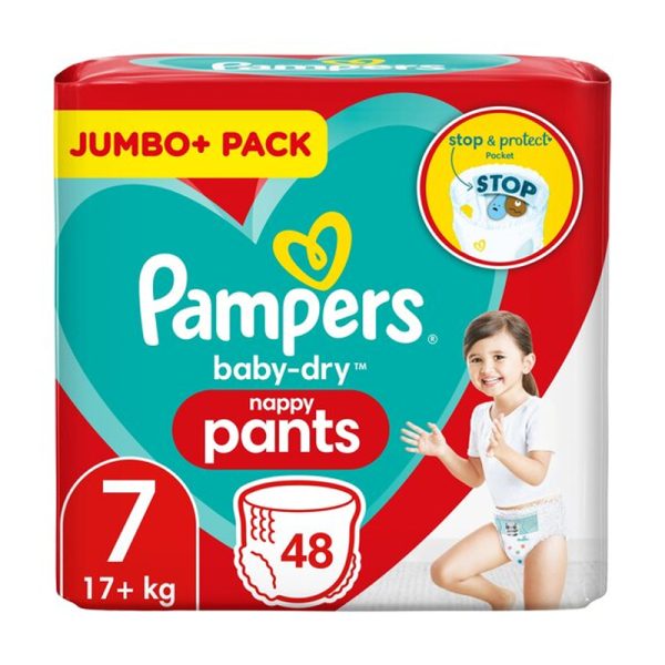 Подгузники Pampers Baby Dry Nappy Pants 48 шт Размер 7
