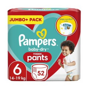Подгузники Pampers Baby Dry Nappy Pants 52 шт Размер 6