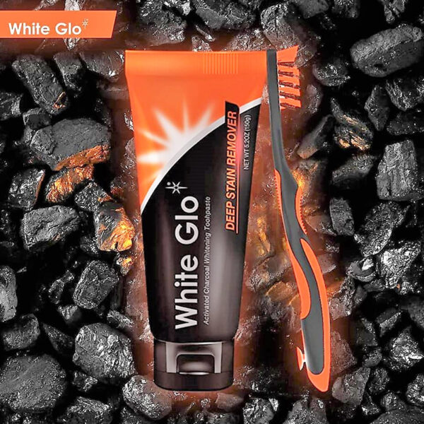 Зубная паста White Glo Charcoal Deep Stain Remover