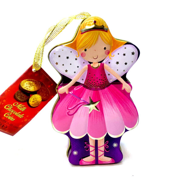 Игрушка на елку Фея с шоколадными монетами