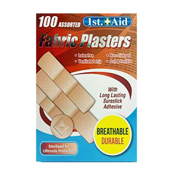 Пластыри 1st Aid Fabric Plasters 100 шт
