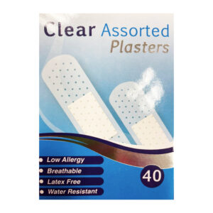 Пластыри Clear Assorted Plasters 40 шт