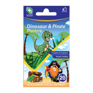 Пластыри Динозавр и Пират 20 шт