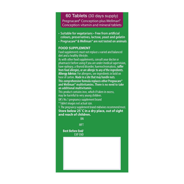 Витамины Vitabiotics Pregnacare Him&Her Conception 60 таблеток