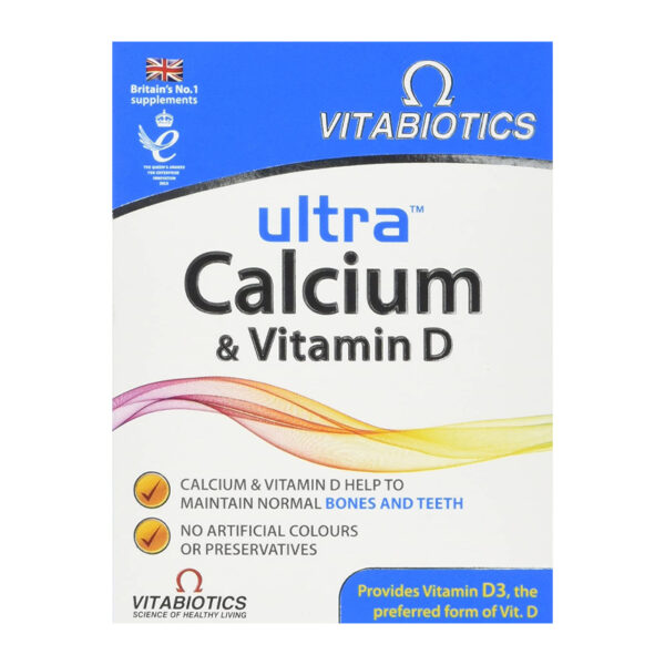 Витамины Vitabiotics Ultra Calcium with Vitamin D 30 таблеток