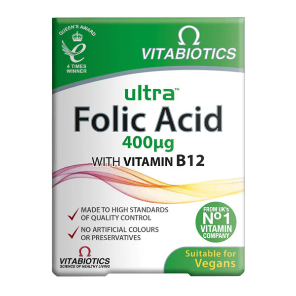 Витамины Vitabiotics Ultra Folic Acid 60 таблеток