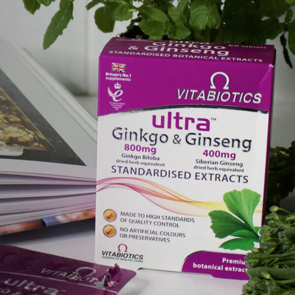 Витамины Vitabiotics Ultra Ginkgo & Ginseng 60 таблеток