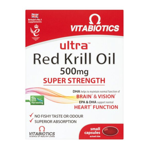 Витамины Vitabiotics Ultra Krill Oil 500Mg 30 капсул