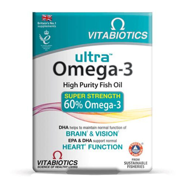 Витамины Vitabiotics Ultra Omega-3 60 капусл