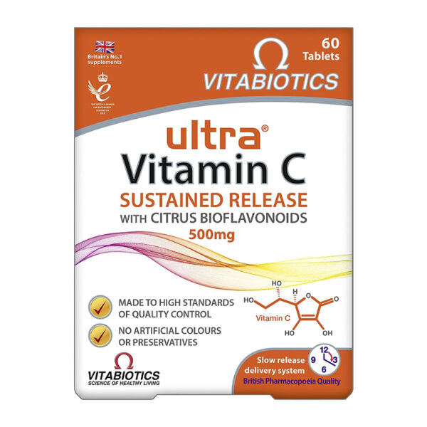 Витамины Vitabiotics Ultra Vitamin C 60 таблеток