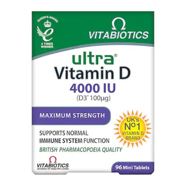 Витамины Vitabiotics Ultra Vitamin D 4000IU 96 таблеток