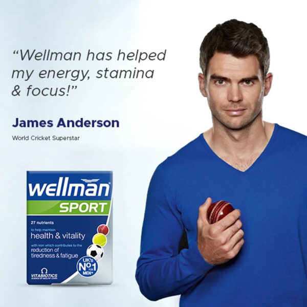 Витамины Vitabiotics Wellman Sport 30 таблеток