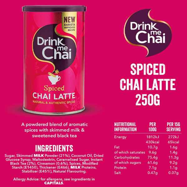 Чай Drink Me Chai Latte Spiced 250g