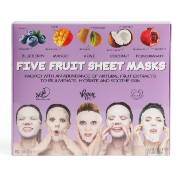 Набор масок для лица Five Fruit Sheet Masks Skin Treats