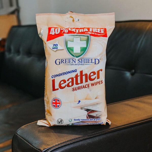 Салфетки для чистки кожи Green Shield Leather Surface Wipes
