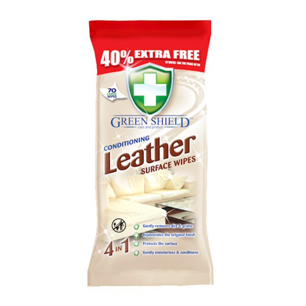 Салфетки для чистки кожи Green Shield Leather Surface Wipes