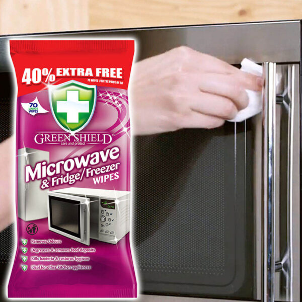 Салфетки для чистки микроволновки Greenshield Microwave & Fridge Freezer Wipes