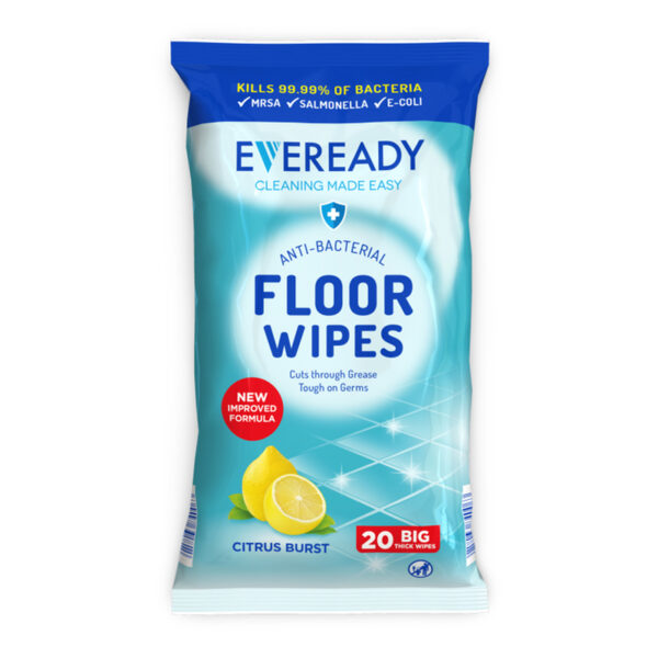 Салфетки для пола Eveready Anti Bacterial Floor Citrus Wipes 20 шт