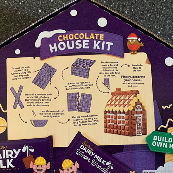 Шоколадный домик Cadbury Dairy Milk Chocolate House Kit