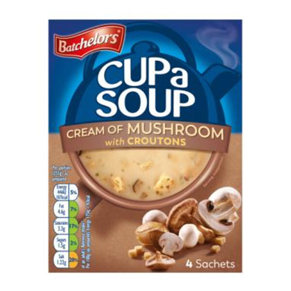 Суп быстрого приготовления Batchelors Cup a Soup Cream of Mushroom 4 шт