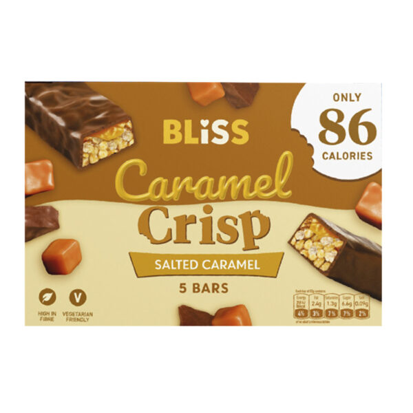 Батончики Bliss Caramel Crisp Salted caramel 5 шт