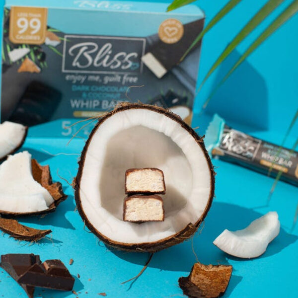 Батончики Bliss Whip Bars Dark Chocolate & Coconut 5 шт