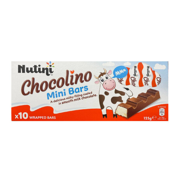 Батончики Nutini Chocolino Mini bars 10 шт