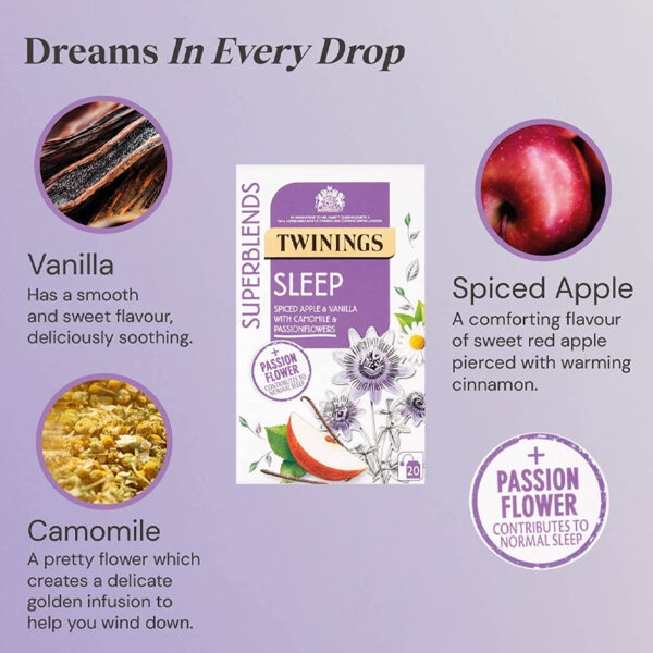 Чай Twinings Superblends Sleep Spiced apple & Vanilla