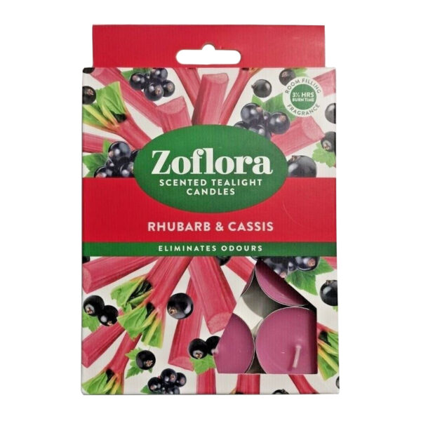 Чайные свечи Zoflora Rhubarb & Cassis 12 шт