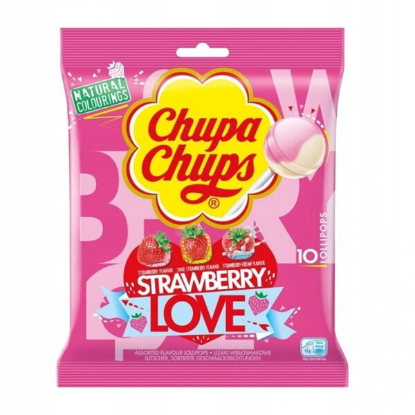 Chupa Chups Strawberry Love 10 шт