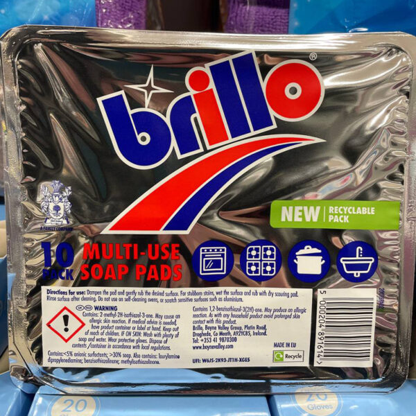 Мультифункциональные капсулы Brillo Multi-Use Soap Pads 10 шт