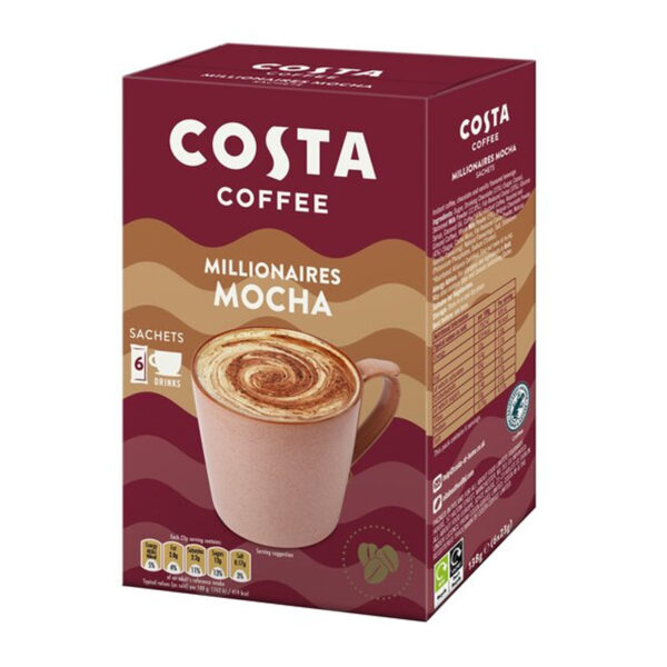 Растворимый кофе Costa Coffee Millionaires Mocha 6x17g
