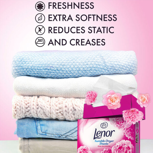 Салфетки для сушильной машины Lenor Pink Blossom 34 шт