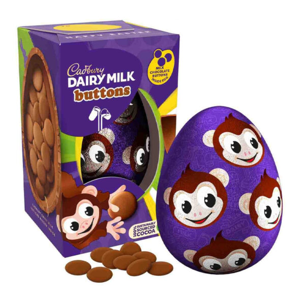 Шоколадное яйцо с конфетами Dairy Milk Buttons Easter Egg Carton 98g