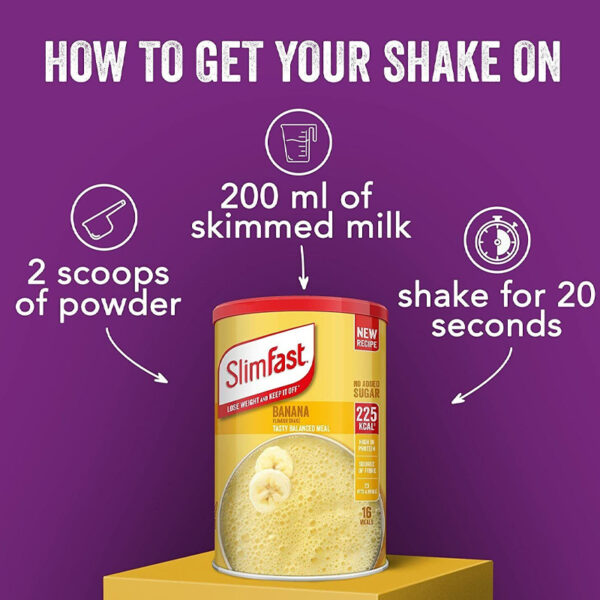 Коктейль для похудения Slimfast Meal Shake Banana 584g