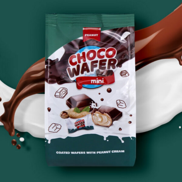 Конфеты Choco Wafer Peanut cream Bag 140g