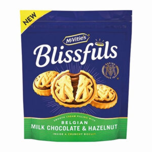 Печенье McVities Blissfuls Milk Chocolate and Hazelnut Biscuits 228g
