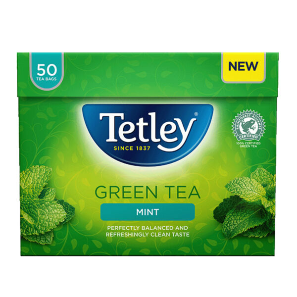 Чай Tetley Green Tea Mint 50 пакетиков