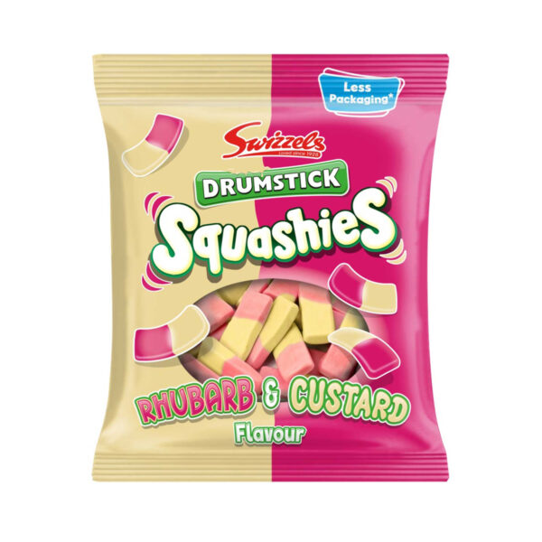 Drumstick Squashies Rhubarb & Custard Flavour 160g