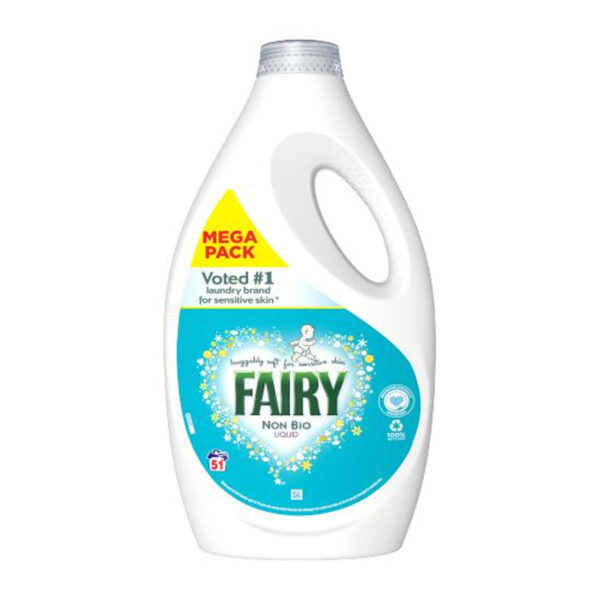 Fairy Non Bio Washing Liquid 51 Washes MEGA PACK