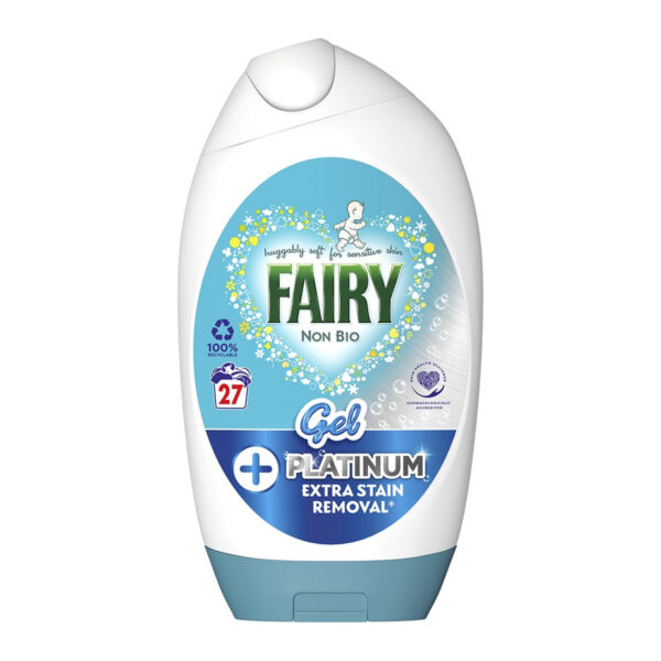 Fairy Platinum Non Bio Washing Liquid Gel 27 Washes 945 мл