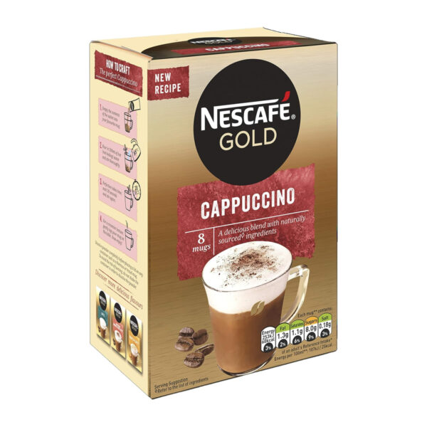 Растворимый кофе Nescafe Gold Cappucino 8 X 15.5g