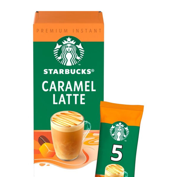 Starbucks Premium Instant Coffee Caramel Latte Sachets 5 x 24g