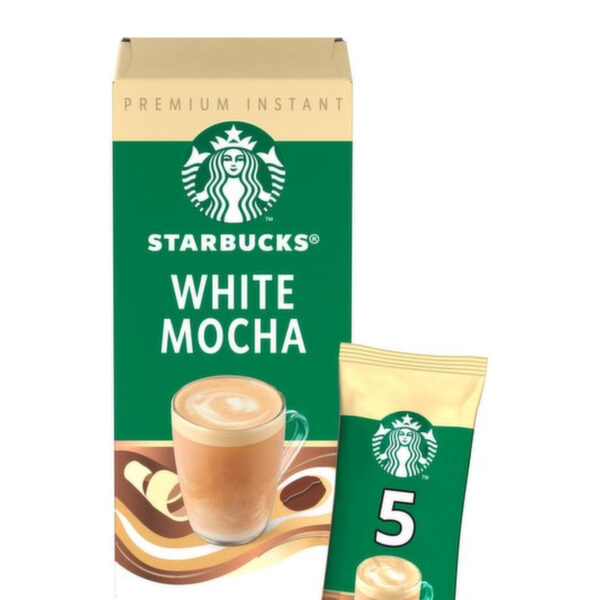 Starbucks Premium Instant Coffee White Mocha Latte Sachets 5 x 24g