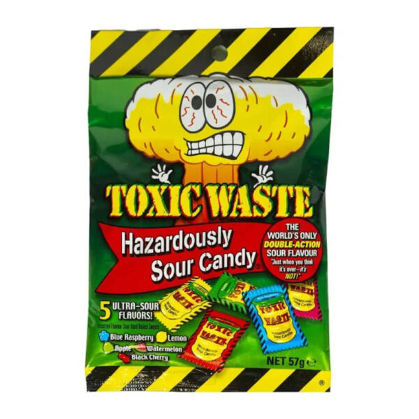 Toxic Waste Hazardously Hard Candy 57g