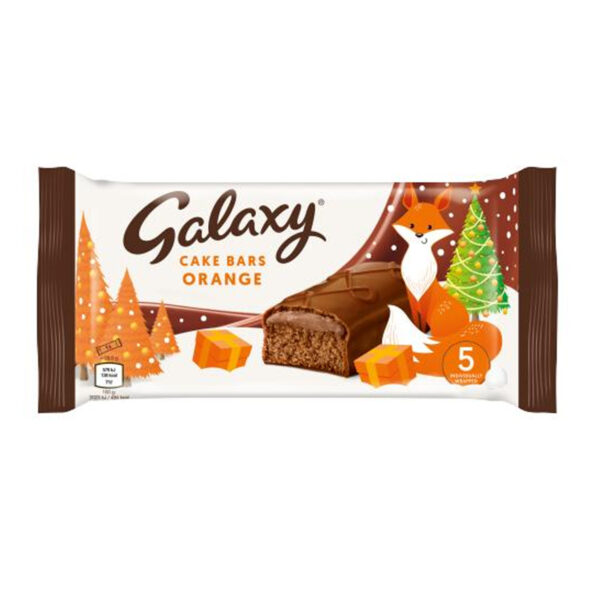 Батончики Galaxy Cake Bars Orange 5 шт