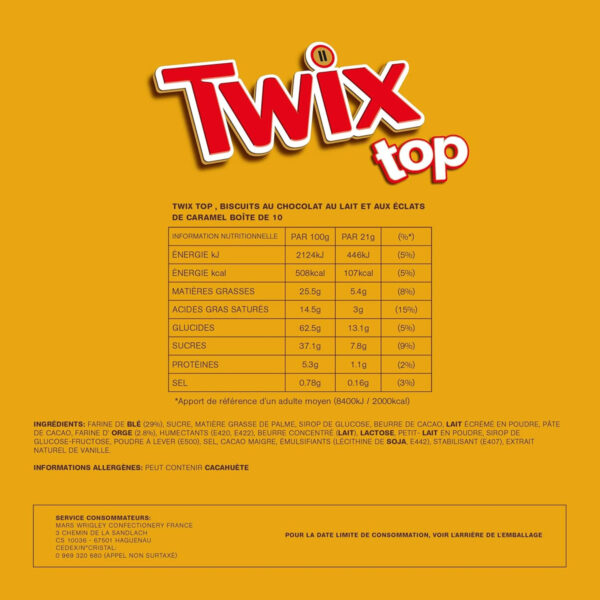 Шоколадные батончики Twix Top 10 pack